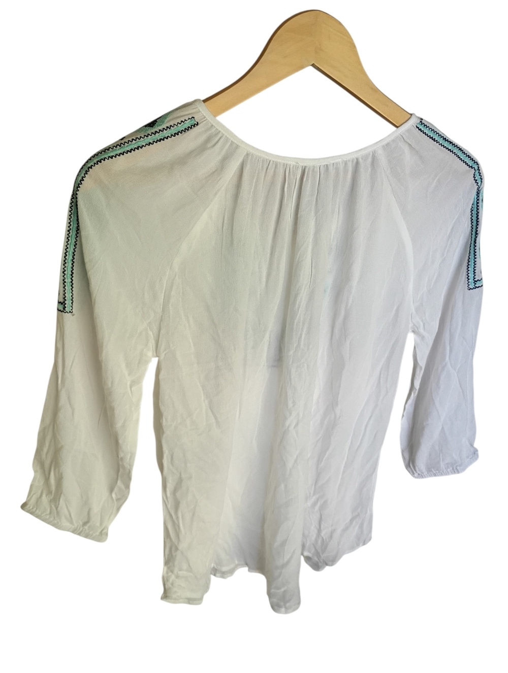 NWT Haute Monde Boho Blouse Size Medium - Picture 5 of 6